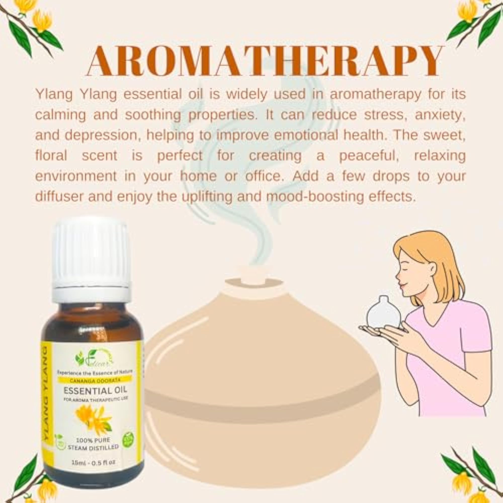 Ylang Ylang Essential Oil 100% Pure Gift